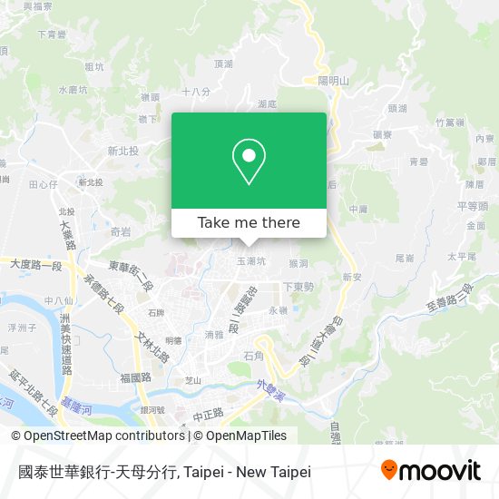 國泰世華銀行-天母分行地圖