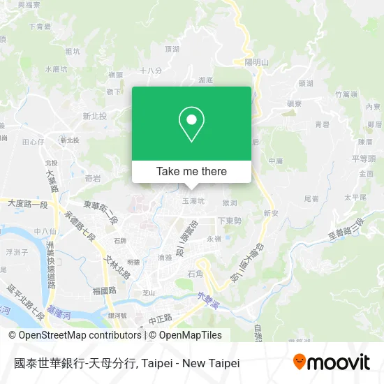 國泰世華銀行-天母分行地圖