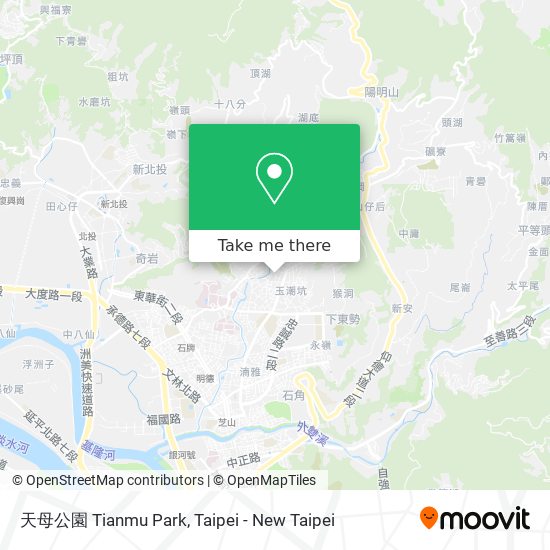 天母公園 Tianmu Park map