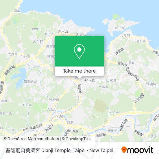 基隆廟口奠濟宮 Dianji Temple map
