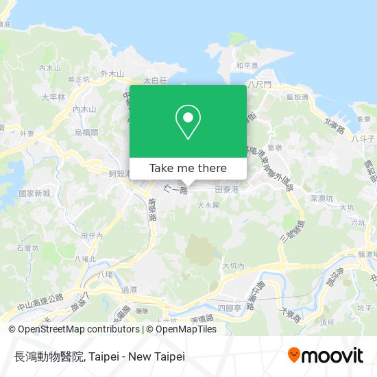長鴻動物醫院地圖