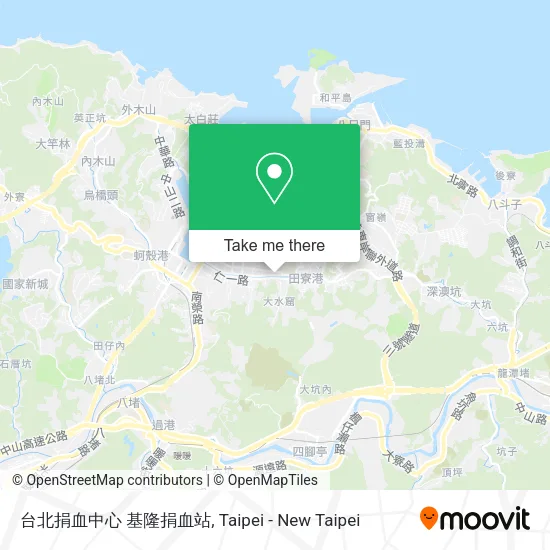 台北捐血中心 基隆捐血站地圖