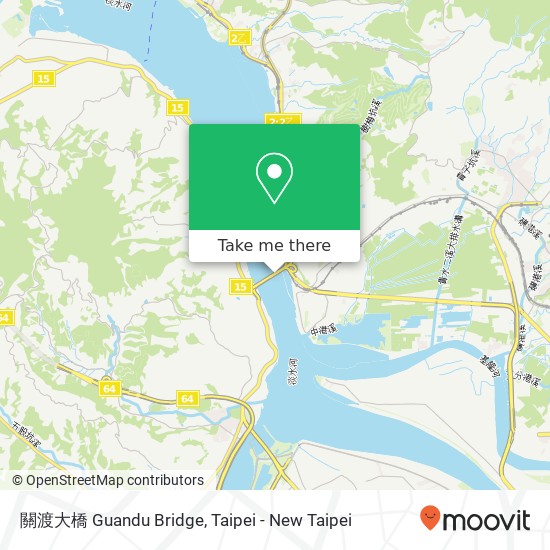 關渡大橋 Guandu Bridge map
