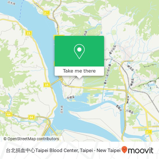 台北捐血中心Taipei Blood Center map