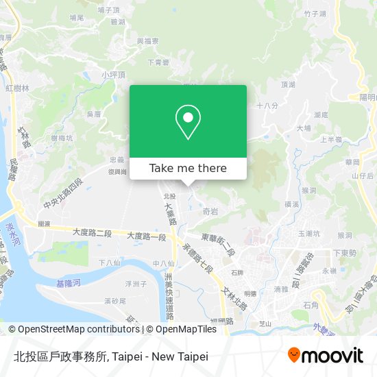 北投區戶政事務所 map