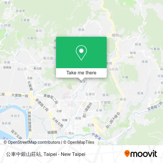 公車中銀山莊站 map