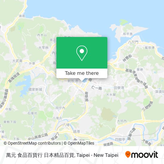 萬元 食品百貨行 日本精品百貨 map