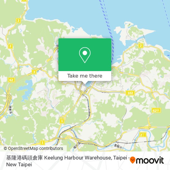 基隆港碼頭倉庫 Keelung Harbour Warehouse map