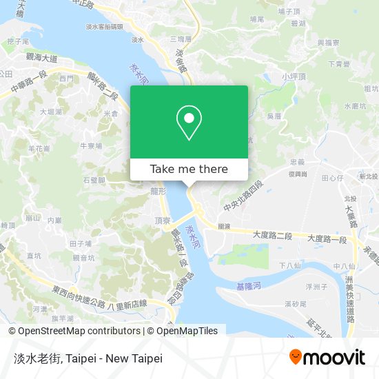淡水老街 map