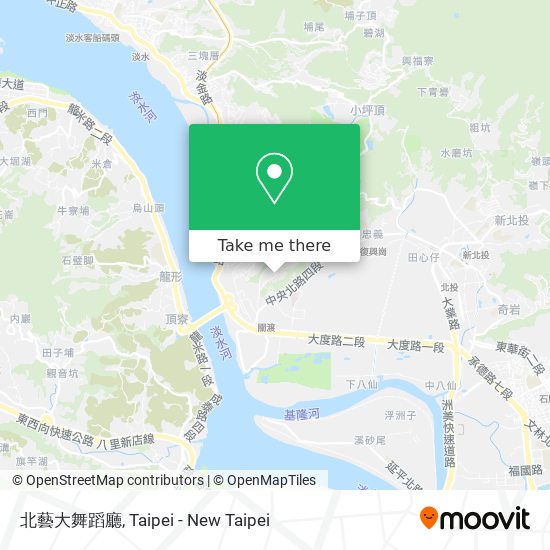 北藝大舞蹈廳 map
