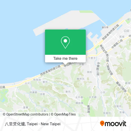 八里焚化爐地圖