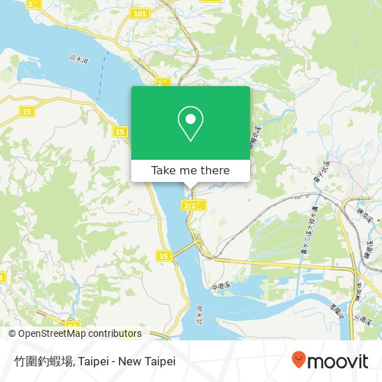 竹圍釣蝦場 map