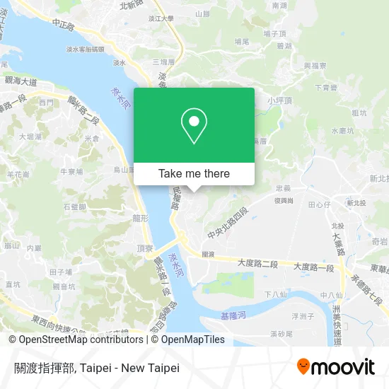 關渡指揮部 map