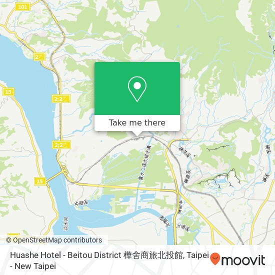Huashe Hotel - Beitou District 樺舍商旅北投館 map