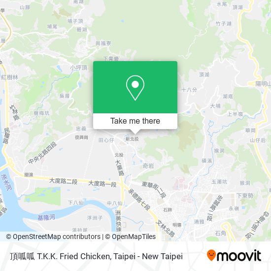 頂呱呱 T.K.K. Fried Chicken地圖