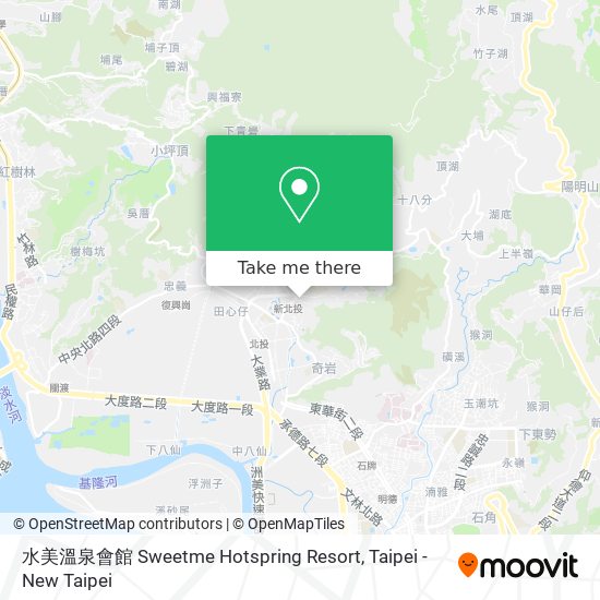 水美溫泉會館 Sweetme Hotspring Resort map