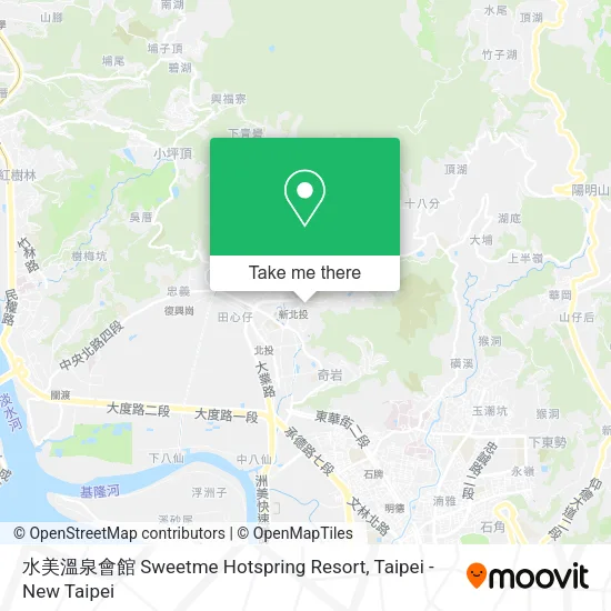 水美溫泉會館 Sweetme Hotspring Resort map