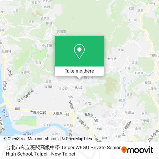 台北市私立薇閣高級中學 Taipei WEGO Private Senior High School map