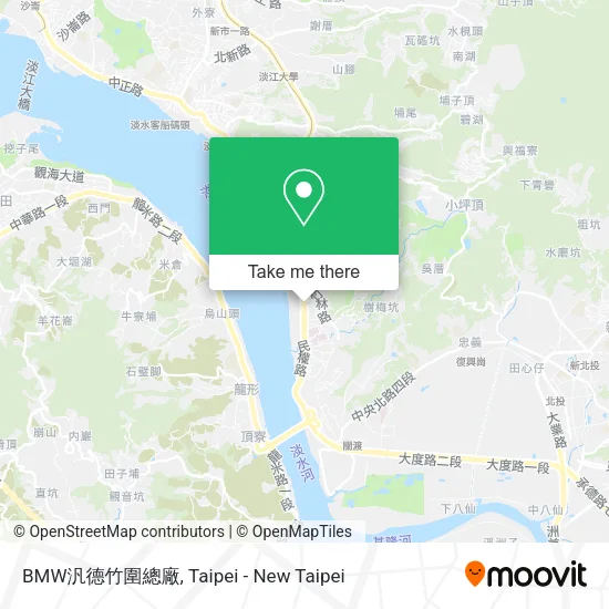 BMW汎德竹圍總廠地圖