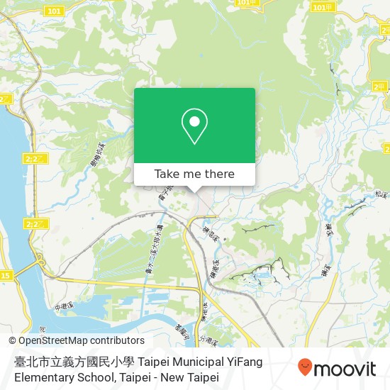 臺北市立義方國民小學 Taipei Municipal YiFang Elementary School map