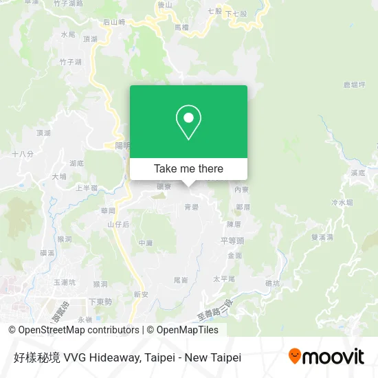 好樣秘境 VVG Hideaway map