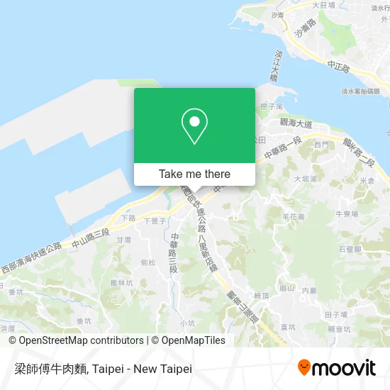 梁師傅牛肉麵 map