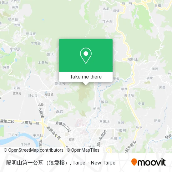 陽明山第一公墓（臻愛樓）地圖