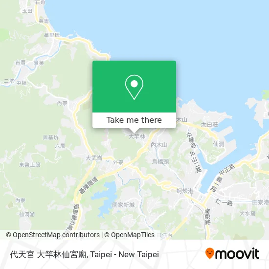 代天宮 大竿林仙宮廟 map