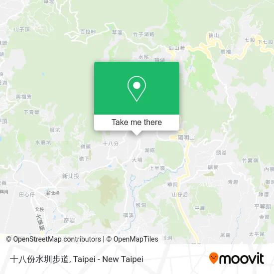 十八份水圳步道 map