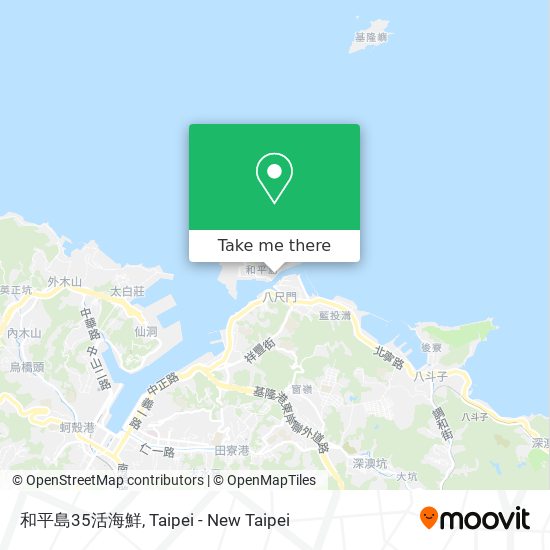 和平島35活海鮮 map