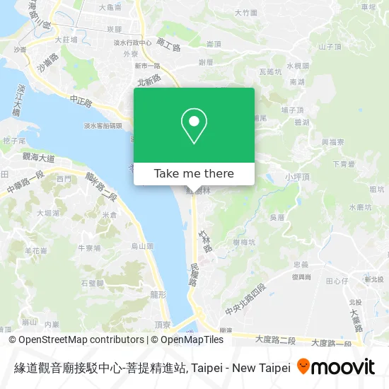 緣道觀音廟接駁中心-菩提精進站 map