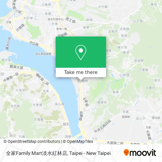全家Family Mart淡水紅林店 map