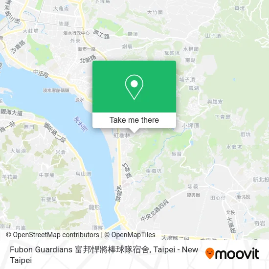 Fubon Guardians 富邦悍將棒球隊宿舍地圖