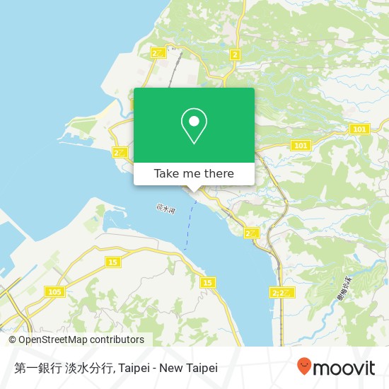 第一銀行 淡水分行 map