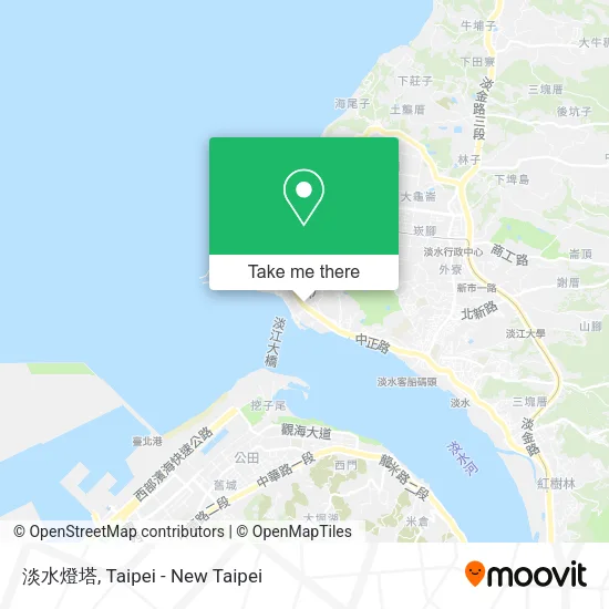 淡水燈塔 map