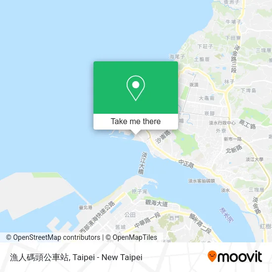 漁人碼頭公車站地圖