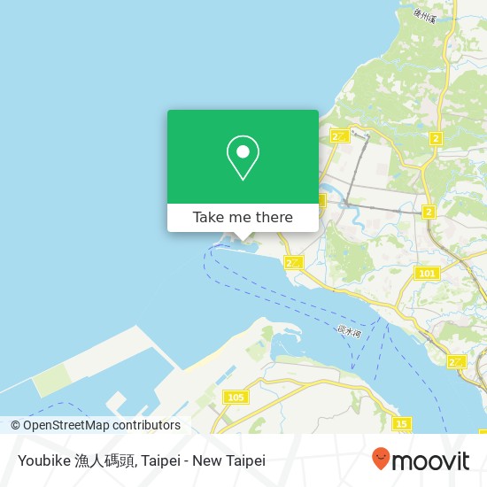 Youbike 漁人碼頭 map