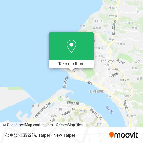 公車淡江豪景站地圖