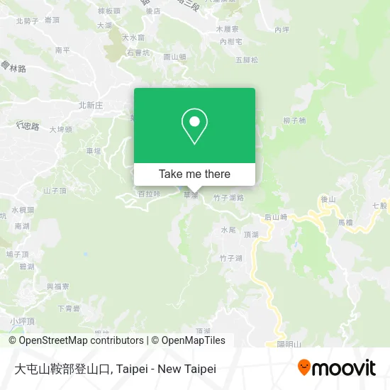 大屯山鞍部登山口 map