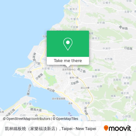 凱林鐵板燒（家樂福淡新店） map