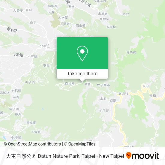 大屯自然公園 Datun Nature Park map