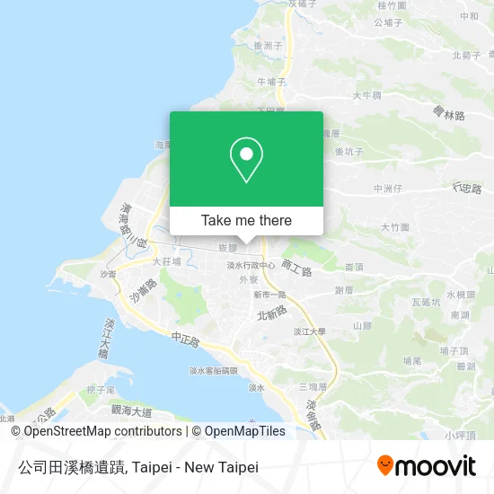 公司田溪橋遺蹟 map