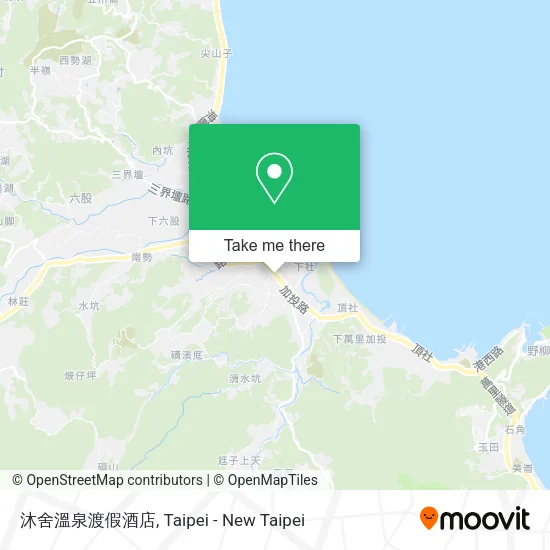 沐舍溫泉渡假酒店 map