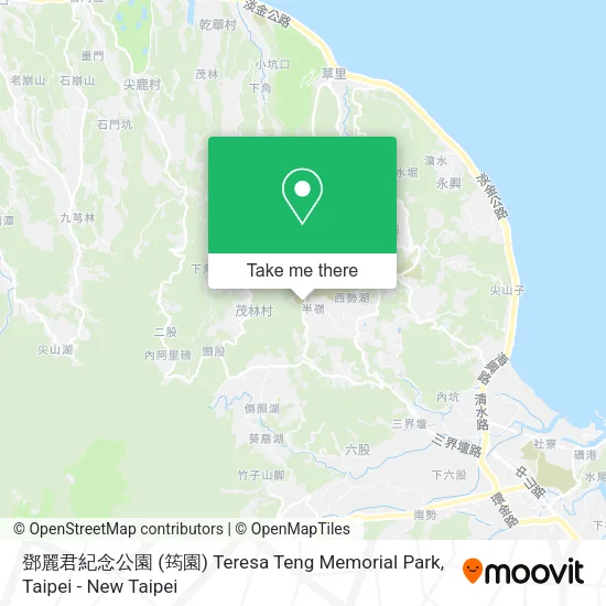 鄧麗君紀念公園 (筠園) Teresa Teng Memorial Park map