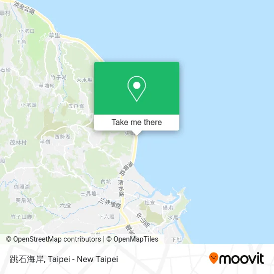 跳石海岸地圖