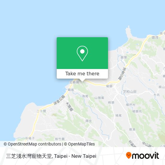 三芝淺水灣寵物天堂 map