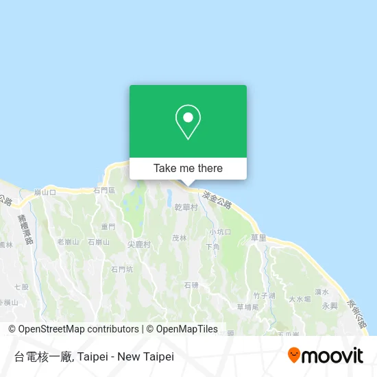 台電核一廠地圖