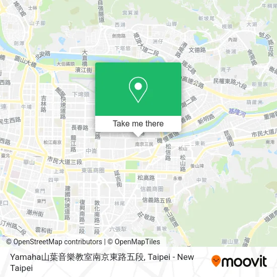 Yamaha山葉音樂教室南京東路五段地圖