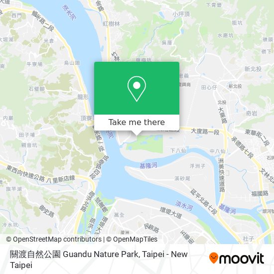 關渡自然公園 Guandu Nature Park map