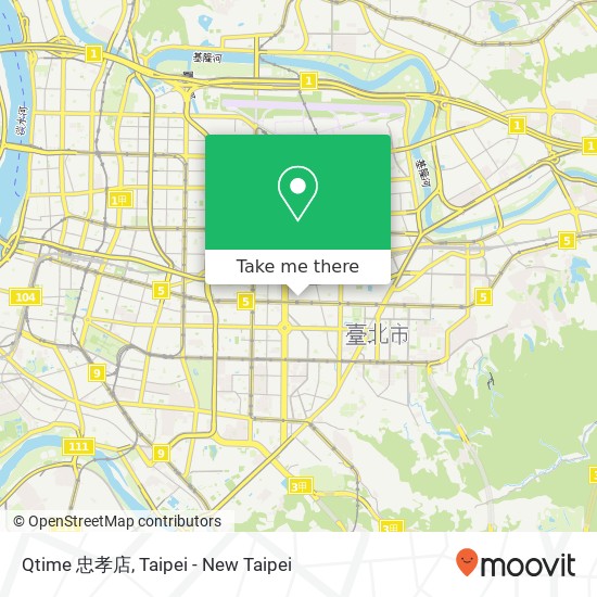 Qtime 忠孝店 map